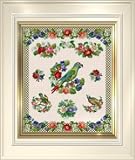 クロスステッチ図案　エレン「EMS072 Parrot Sampler」