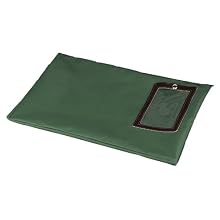 PM Company Flat Dark Green Transit Sack, 18 Inches Width x 14 Inches Height (04649)