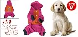 Picture Of Como Ribbed Cuff Jumpsuit Romper Clothes Orange Fuchsia M for Dog