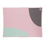 Pink Geometric Cashmere Baby Receiving Blanket by Lucky Jade