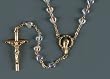 Wedding Rosary - 5mm Heart Shaped Beads - 18" Gold Plated - IMPORTED FROM ITALY - Boxed