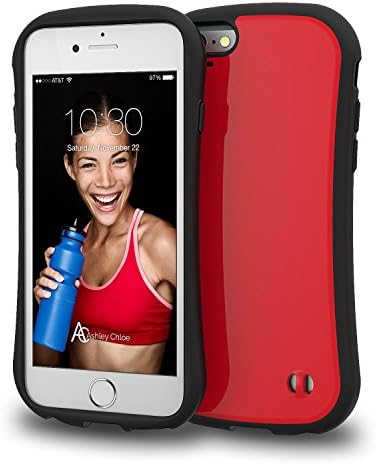 iPhone 6 / 6S Case [SportFit] Premium Protective Case (4.7 inch). Sporty Slim Design / Heavy-duty Protection / Dual Layer Anti-shock Bumper / HONEYCOMB Supportive Grid Structure - Vivid Red