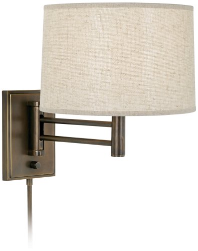 Robert Abbey Anders Antique Brass Plug-In Swing Arm Lamp