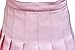 Beautifulfashionlife Women's High Waist Solid Pleated Mini Skirt(M, Pink)