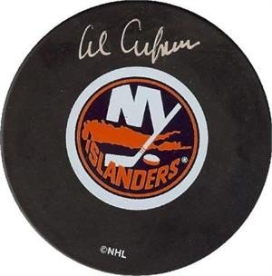 Al Arbour Autographed/Hand signed Hockey Puck (New York Islanders)