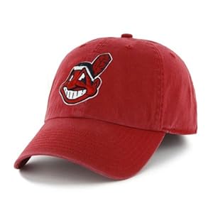 Cleveland Indians 47 Brand Red Clean Up Adjustable Hat Cap