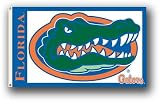 NCAA Florida Gators 3-by-5 Foot Flag Gator Head with White Background with Grommets