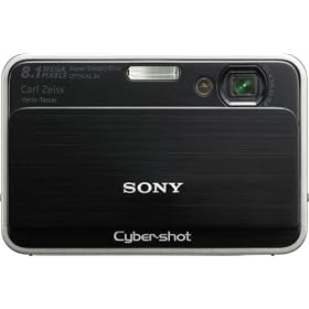 Sony Cybershot DSC-T2 8MP Digital Camera with 3x Optical Zoom (Black)