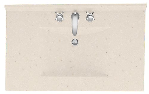Swanstone CV2237-051 37-Inch by 22-Inch Contour Vanity Top, Tahiti Sand Finish