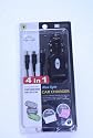 4 in 1 USB Universal USB Cable for DS Lite, DSi, PSP Slim 2000, PSP 3000 with Built-in Blue LED Light-up Car Charger Adapter (Include an extra iPod/iPhone 3G retractable USB cable)