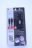 Universal Apple iPod USB Charger Kit - USB Retractable Hotsync Cable - USB Home Travel Charger - USB 12V Cigarette Lighter Charger