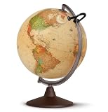 Idena 569904 Geografischer Globus 30 cm mit Licht und Lupe - Nova Rico