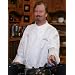 San Jamar J007 Luxury Cotton Corporate Chef Jacket with White Piping and Hand Rolled Button Style, 3X-Large, White