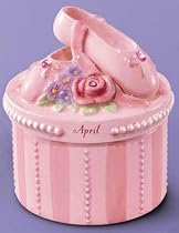 A Time to Dance Classics April Ballerina Trinket Box by Russ