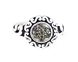 Ring - R88 - Stretch - Ring Size 7 - Will Stretch Even Bigger ~ Silver Tone Metal with Clear Crystals