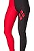 Ensasa Black Red Poker Digital Print Fashion Spandex Strechy Legging (One Size)