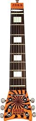 Shredneck Zakk Wylde Signature Practice Guitar Neck Orange and Black Buzz Saw