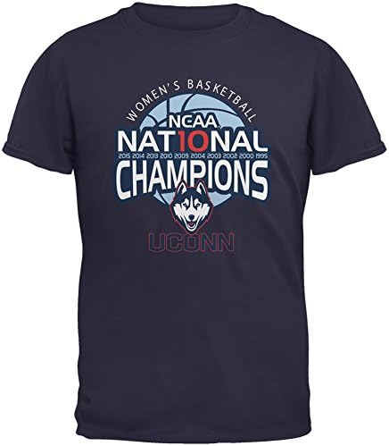 Uconn Huskies 2015 NCAA Script 10 Champions - Navy Youth T-Shirt - Youth Large