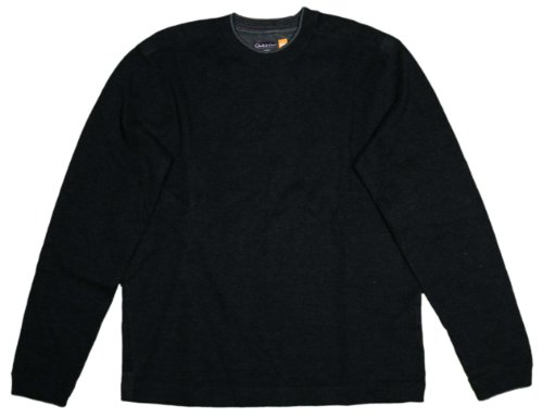 Quiksilver Waterman Mens Rock Lagoon Long Sleeve Fleece, Black, Small