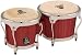 Latin Percussion LPA601 Aspire Oak Bongos with Chrome Hardware, Darkwood