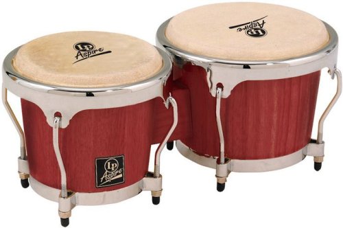 MusicalInstruments: Latin Percussion LPA601 Aspire Oak Bongos with Chrome Hardware, Darkwood