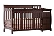 Stork Craft Portofino 4-in-1 Fixed Side Convertible Crib and Changer, Espresso Stork Craft Portofino 4-in-1 Fixed Side Convertible Crib and Changer, Espresso