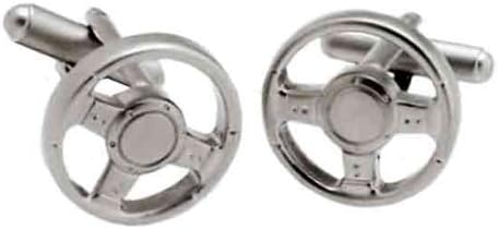 Steering wheel cufflinks