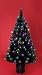 4ft Black Melted Fibre Optic Christmas Tree