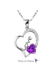 Love in Heart White Gold Plated 925 Sterling Silver Pendant Necklace