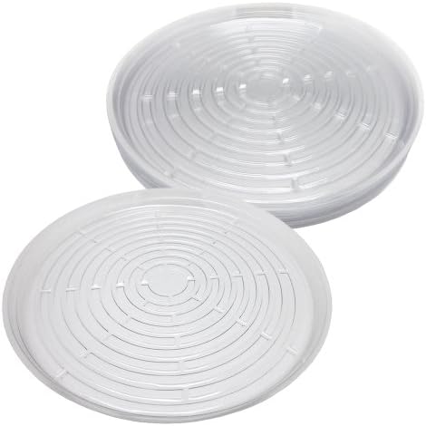 ViagrowTM 17.5" Clear Plastic Saucer, 5 Pack