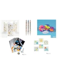 Health and Beauty: 84 pc OUTER SPACE Party Favors/MAKE a Solar System Stickers/SPACE Pencils/STAR Tattoos/PLANET Notepads/STAR Cello GOODY BAGS/Treat/SCIENCE/Goodies/TEACHER - fx