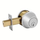 Master Lock DSNC0632D34ULDD046 Commercial Single Cylindrical Deadbolt, Satin Chrome Finish