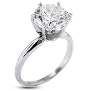 5.63 CT Ideal Cut Round J-VS2 EGL Cert Diamond 14k Gold Classic Solitaire Engagement Ring 3.20gr