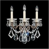 Schonbek 5002 47 La Scala 3 Light Wall Sconce in Antique Pewter with Clear Handcut crystal 41rHtqGSXKL. SL160 Schonbek 5002 47 La Scala 3 Light Wall Sconce in Antique Pewter with Clear Handcut crystal