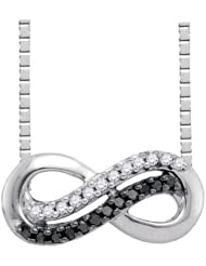 0.11CTW-DIA INFINITY PENDANT