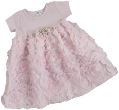 Truffles Ruffles Baby Girl's Chiffon Rose Dress 18-24 Months Blush