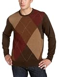 Dockers Men's Crew Neck Oversized Argyle Sweater