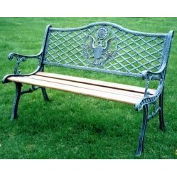 Oakland Living American Eagle Outdoor Bench