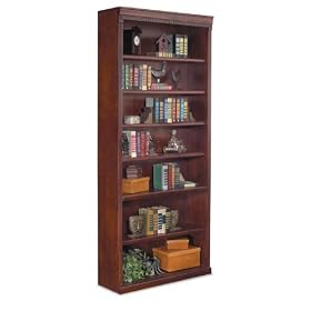 Huntington Cherry Seven Shelf Bookcase 84H Huntington Cherry