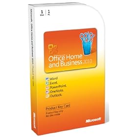 Microsoft Office 2010 Home and Business, 1 User [Product Key Card Only] (PC) [import anglais]