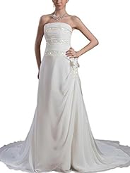 Chiffon Sequined  Dress with a Court Train 