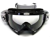 Adult BLACK GOGGLES Motocross MX Dirt Bike ATV Off-Road (AS20-K)