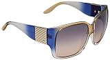 Anon Fashionably Late Sunglasses - Blue Tan Crystal / Blue Gradient