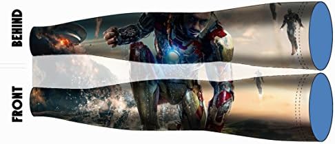 Iron man Golf Arm Sleeves Sun Protective Quick-Dry Unisex (Size:XS) Sold As A Pair