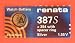 Renata Silver Oxide Watch Battery For 387S Button Cell