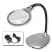 DeskBrite 200 LED Magnifier Desk Lamp 2x 5x