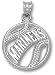 Seattle Mariners Solid Sterling Silver ''MARINERS'' Pierced Baseball Pendant