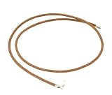 Leather Necklace - 18 Inch Long 2.0mm Diameter Natural Brown Leather Cord Necklace w/Sterling Silver Clasp