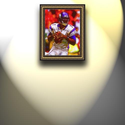 Completely Handpainted American Football Sport Painting, Custom Order FL2954, Oil on Canvas, with Option to Paint Jerry, Brett & Co. from Any Other Favorite Photograph or Picture, Unframed, Size 26'' x 34