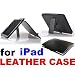 NEW! BLACK! Protective Leather iPad Case with Magnetic Flap for Security and Ease of Use. BUILT IN KICKSTAND great for Movie Watching and Book Reading!!